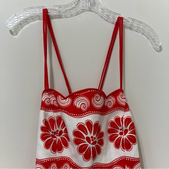 Farm Rio White Ainika Shell Euroflax™ Premium Linen Mini Dress - Picture 7 of 11